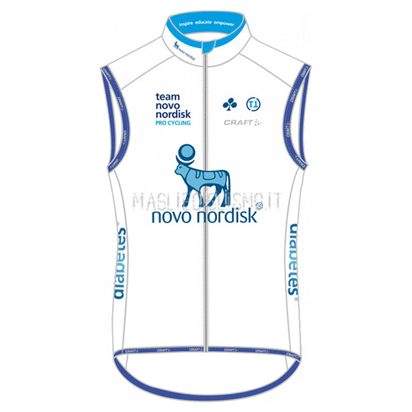 Gilet antivento Novo Nordisk 2017 Bianco e Celeste